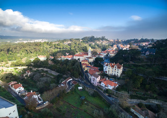 Aerial View of Sintra, Portugal