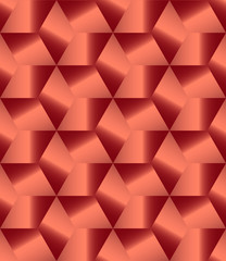Red polygonal decorative endless pattern