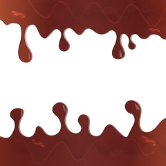 Chocolate dripping text layout