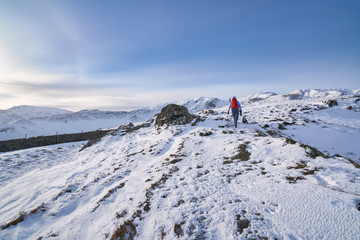 Lake District Mountains in Winter.