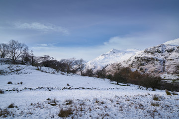 Lake District Mountains in Winter.