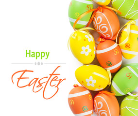 Colorful easter eggs