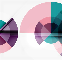 Obraz premium Geometrycznego projekta abstrakcjonistyczny tło - okręgi