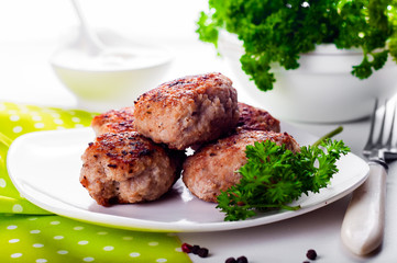 homemade fried cutlets