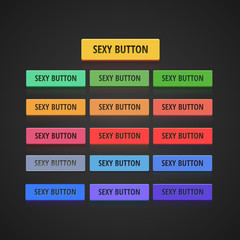 Flat Web Buttons Collection