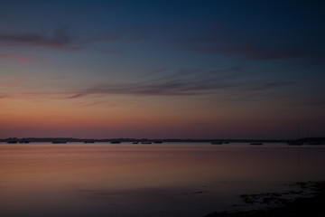 Naklejka na ściany i meble Romantischer Sonnenuntergang an der Ostsee