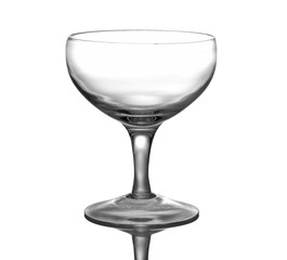 Crystal cut glass / Crystal cut glass on white background.