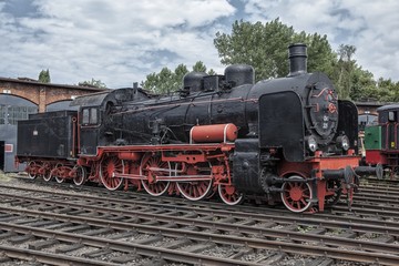 Fototapeta premium The old steam locomotive