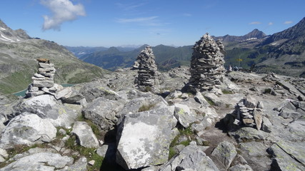 View from Medelz, Weisssee, Salzburgland, Austria, Europe