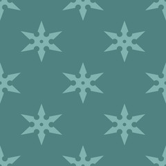 traditional six-pointed shuriken seamless geometric pattern