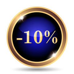 10 percent discount icon