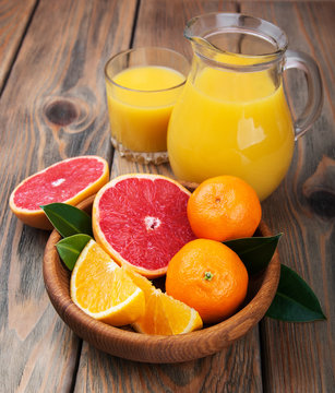 Fresh citrus juice
