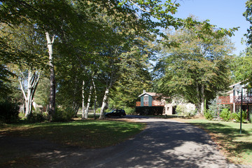 View of the exterior of a beautiful modern house