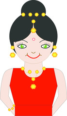 Indian girl with blouse