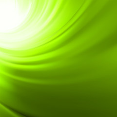 Twist background with green flow. EPS 8 - 100569213