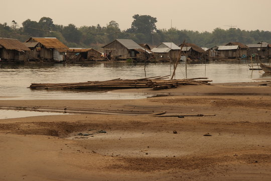 Floating Village auf Koh Trong Island bei Krabi, Kambodscha