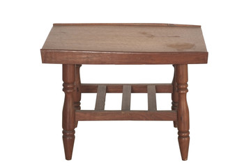 Small table / Small table on white background.