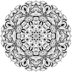 Mandala ethnic indian illustration design