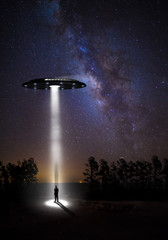 the starry sky and UFOs
