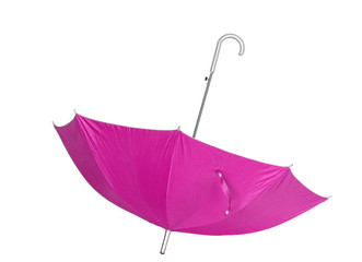 Pink umbrella / Pink umbrella isolated on white background.