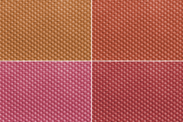 Fototapeta premium Set fabric texture background