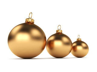 Gold Christmas ball