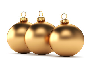 Gold Christmas ball