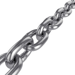 Obraz premium chain isolated on a white background