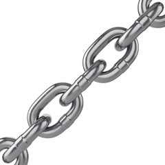 Obraz premium chain isolated on a white background