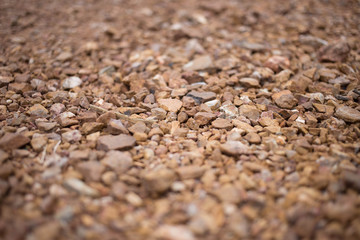 Tropical laterite soil or red earth background.