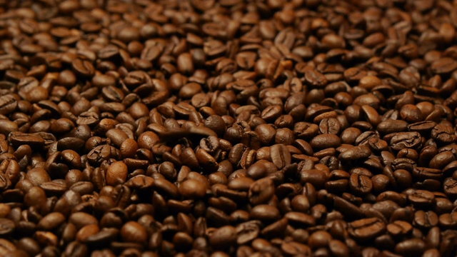 Coffee beans closeup 