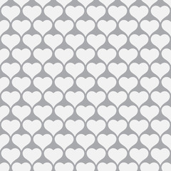 Heart design seamless pattern for Valentines day background