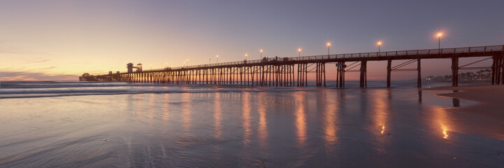 Oceanside Pier at Sunset, California