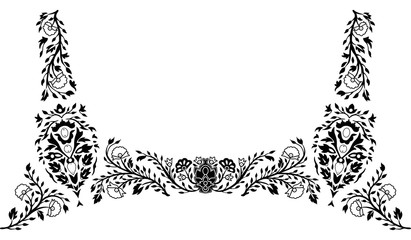 Neckline illustration vector design fashion