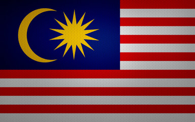 Closeup of Malaysia flag