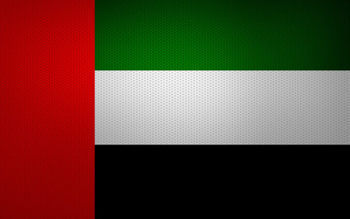 Closeup of UAE flag