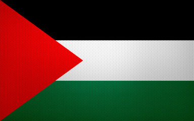 Closeup of Palestine flag