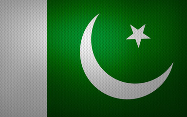 Closeup of Pakistan flag