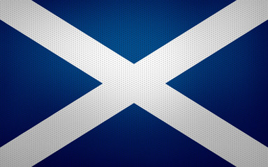 Closeup of Scotland flag