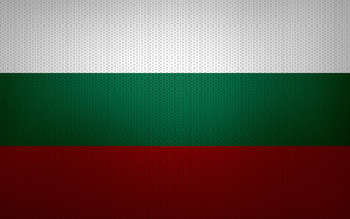 Closeup of Bulgaria flag