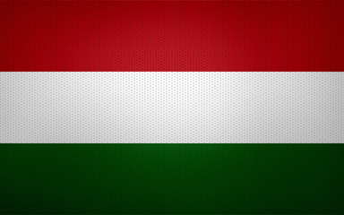 Obraz premium Closeup of Hungary flag