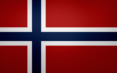 Closeup of Norway flag 