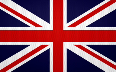 Closeup of Great Britain flag