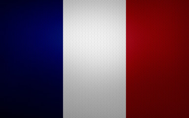 Closeup of France flag