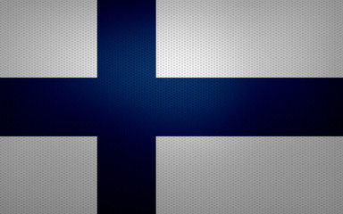 Obraz premium Closeup of Finland flag