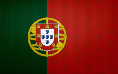 Closeup of Portugal flag