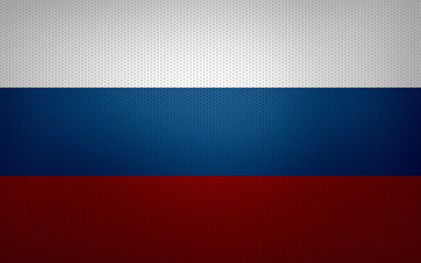 Closeup of Russian Federation flag