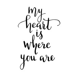 my heart is where you are
