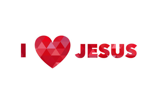 I love Jesus and heart
