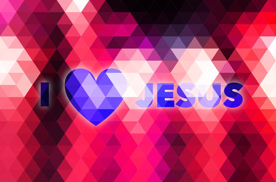 I love Jesus and heart